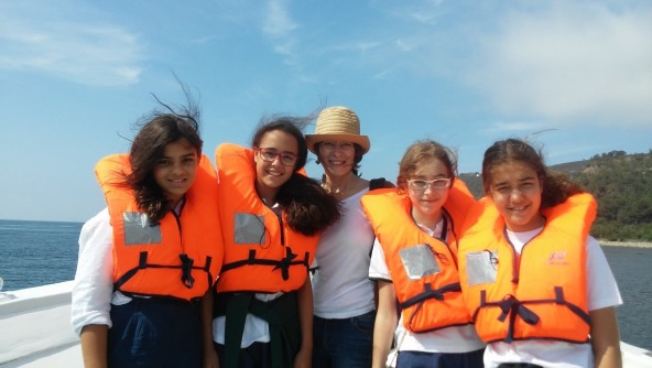 Planalto - As alunas do 5º e 6º ano no estuário do Sado