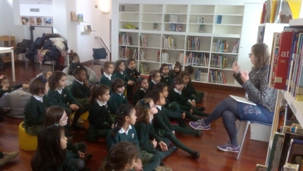 Planalto - Visita do 1º ano à Biblioteca Municipal Orlando Ribeiro